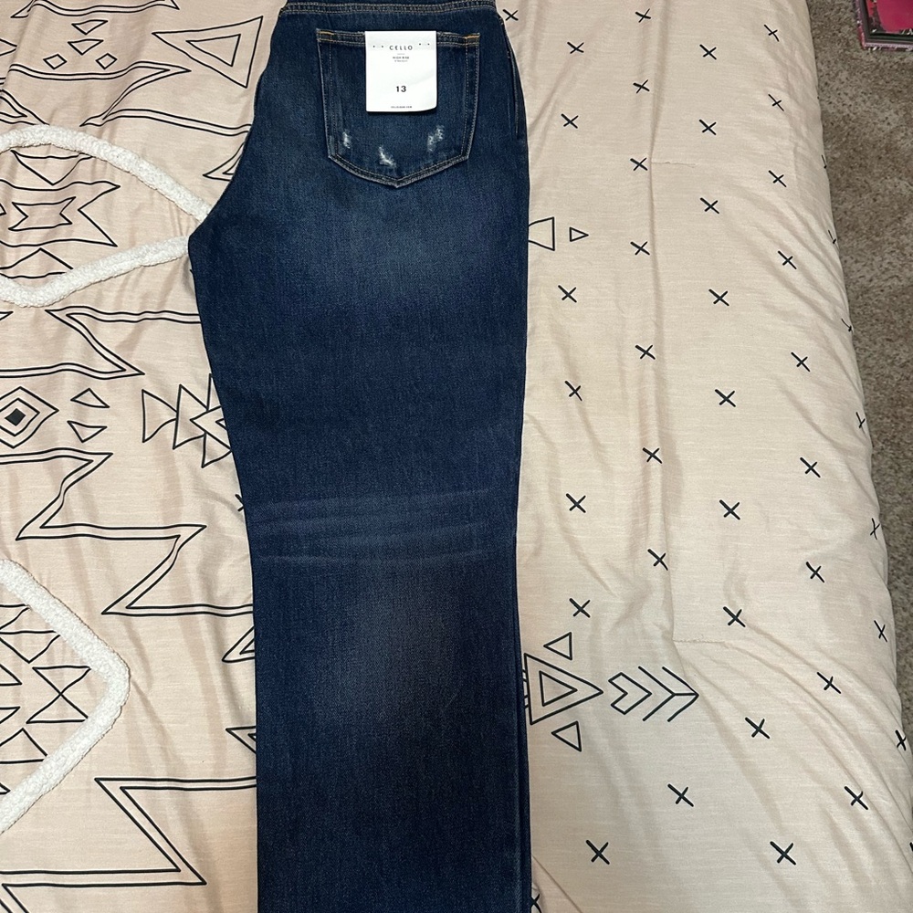 Cello Blue high rise straight Jeans